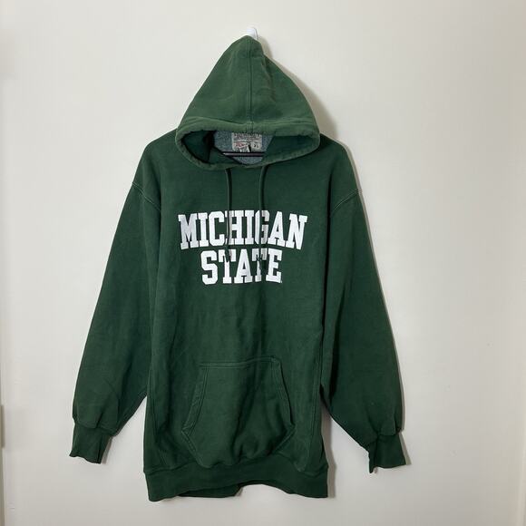 Vintage Michigan State Spartans Hoodie Sweatshirt Steve & Barrys XL Heavyweight - Picture 1 of 5